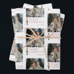 Modern Nutcracker Merry Christmas Photo Typography Wrapping Paper Sheet<br><div class="desc">Give your Christmas Gifts a modern and unique touch with the Modern Nutcracker Merry Christmas Photo Typography Wrapping Paper Sheets! Make your presents look perfect under the tree this year with these festive wrapping paper sheets. Featuring Burgundy typography makes a bold statement, while the watercolor nutcracker places them firmly in...</div>