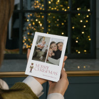 Modern Nutcracker Merry Typography 2 Photo 