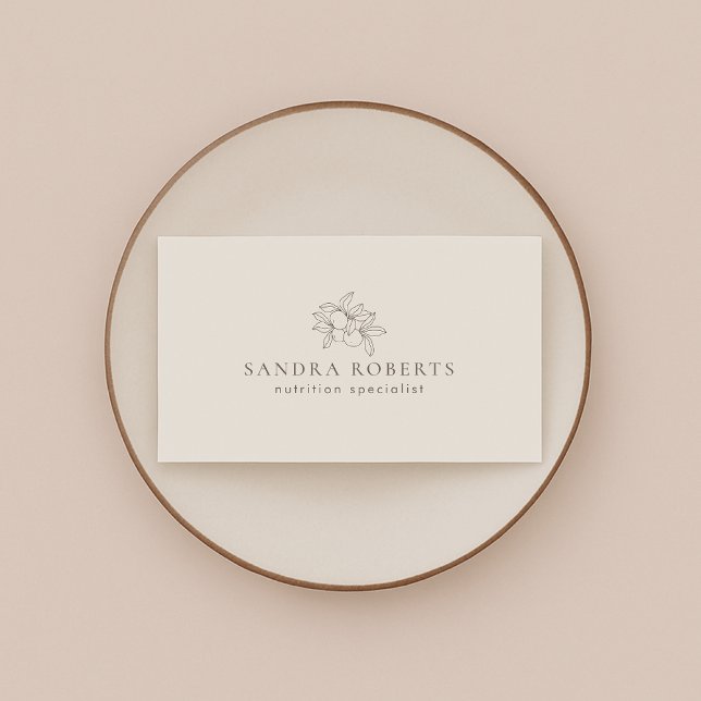 Modern nutrition specialist Business Card (Creator Uploaded)