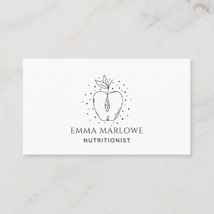 Modern Nutritionist Business & Appointment Card