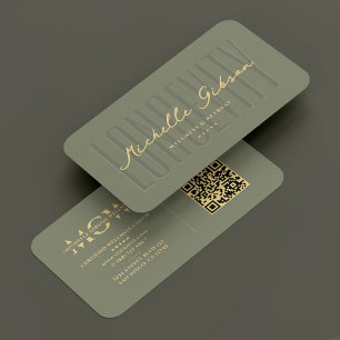 Modern Nutritionist Wellness Dietician Sage  Business Card