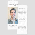 Modern Obituary Photo Funeral Memorial