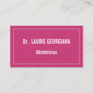 Modern Obstetrician Business Card