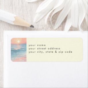Modern Ocean Sunset On the Beach Wedding