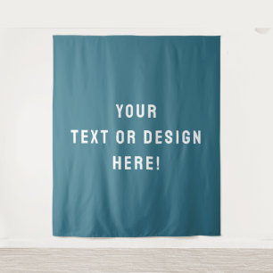 Modern Ocean Teal Wall Tapestry for Home Décor