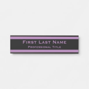 Modern Office Door Sign Signs Lavendar Purple
