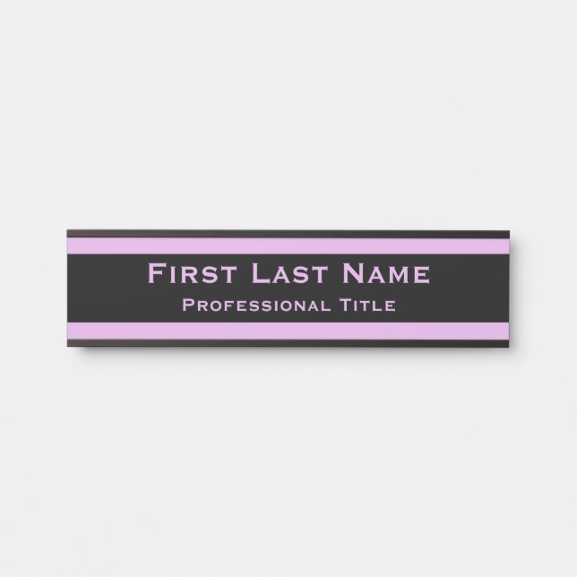 Modern Office Door Signs Sign Lavendar Purple (Front)