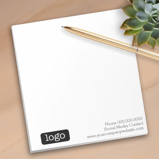 Modern Office or Business Logo Notes (Add your logo and personalize the notepads for your office)