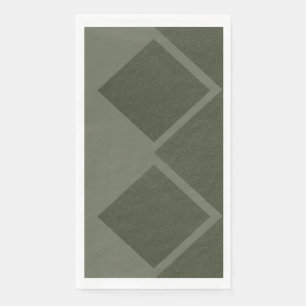 Modern Offset Diamonds Napkin – Moss Green