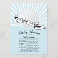 Modern Oh Boy Golf Ball Boys Baby Shower