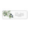 Modern Olive Branch Return Address Label