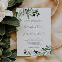 Modern Olive Branch Traditional Wedding