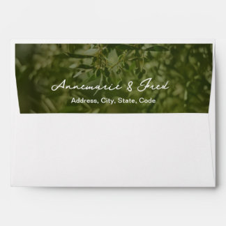 Modern Olive Green Envelope