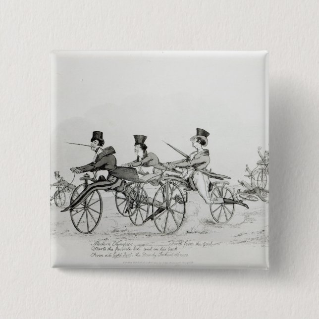 Modern Olympics', c.1820 15 Cm Square Badge (Front)