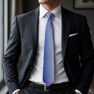 Modern Ombre Blue White Gradient Tie