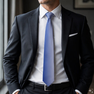 Modern Ombre Blue White Gradient Tie