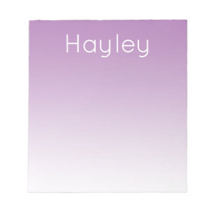 Modern Ombre Personalised Notepad, Purple Notepad