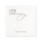 Modern "One Day Away" Napkins for Rehearsal Dinner