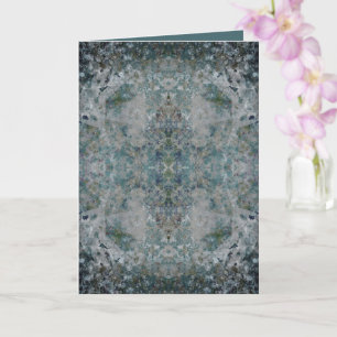 Modern One Of A Kind Abstract Art In A Foggy Mood Card