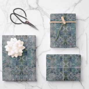Modern One Of A Kind Abstract Art In A Foggy Mood Wrapping Paper Sheet