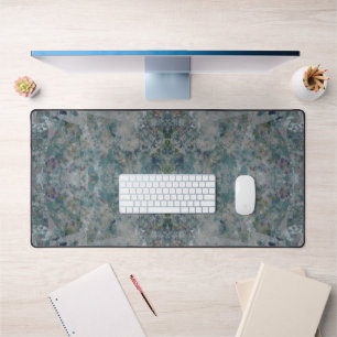 Modern One Of A Kind Abstract With Sangria Colours Desk Mat