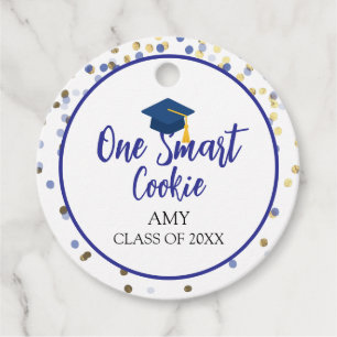 Modern One Smart Cookie Graduation Favour Tags