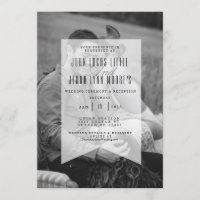 Modern Opaque Banner | Wedding Invitation Photo
