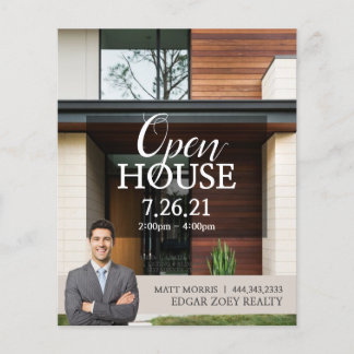 Modern Open House Real Estate Realtor Flyer