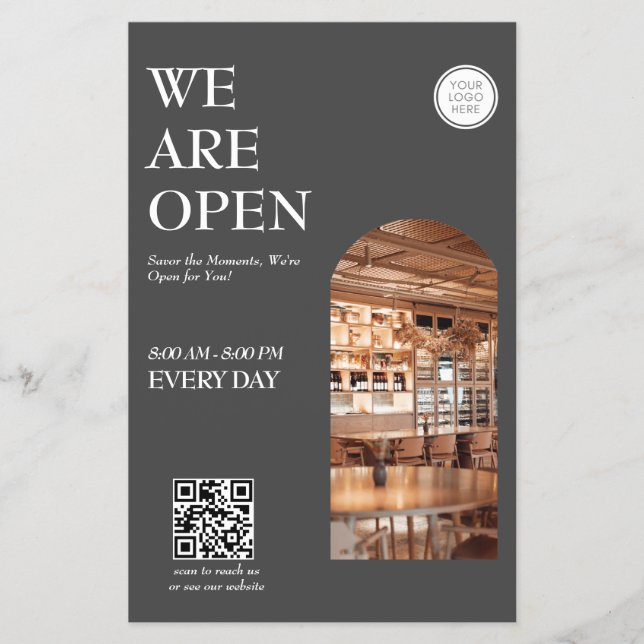 Modern Opening business Picture Prices Flyer (Front)