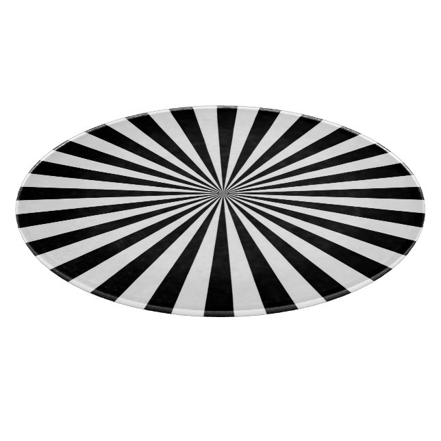 Modern Optical Burst Spinning Wheel Design Cutting Board (Corner)