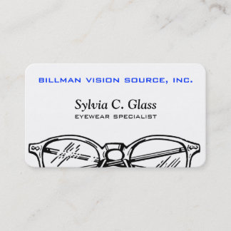 Modern Optical Vision Care Eyewear Professional Business Card