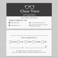 Modern Optometrist Appointment Reminder