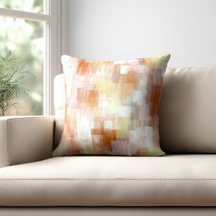 Modern Orange Abstract Cushion