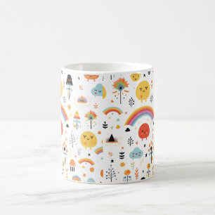  Modern Orange and Black pumpkin  Coffee Mug