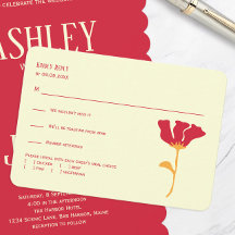 Modern Orange and Red Wedding