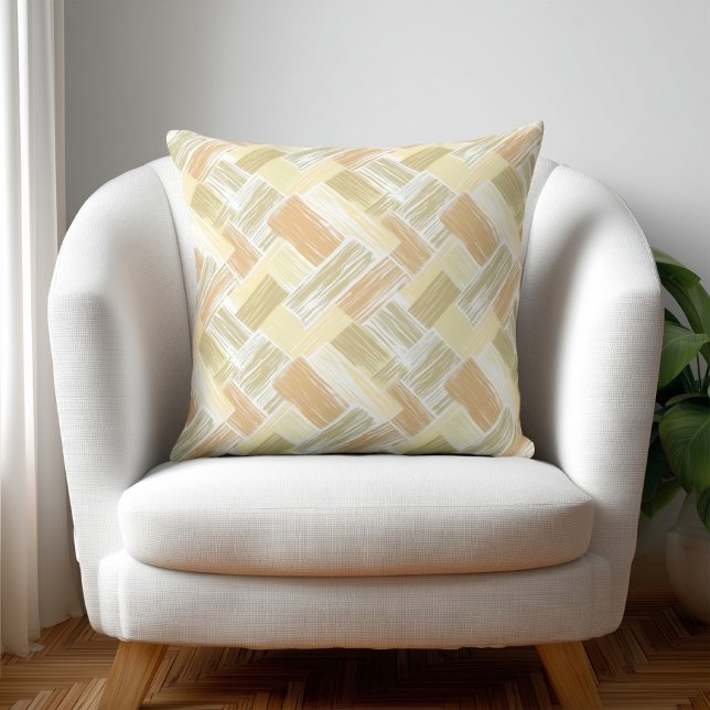 Modern Orange and Yellow Abstract Cushion (Creator Uploaded)