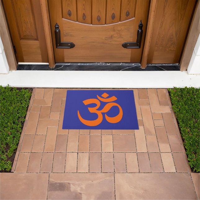 Modern Orange Om Doormat (Outdoor)