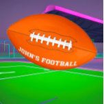 Modern Orange Personalised Kid's  American Football<br><div class="desc">The Modern Orange Personalised Kid's Football is designed to be found on a green field effortlessly allowing for more fun time playing and locating a child's football in a grouping of kids' footballs at practice.</div>