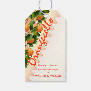 Modern Orangecello Fruit   Thank You Gift Tags
