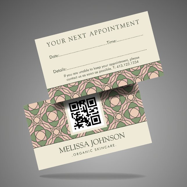 Modern Organic Botanical Appointment Card (Creator Uploaded)