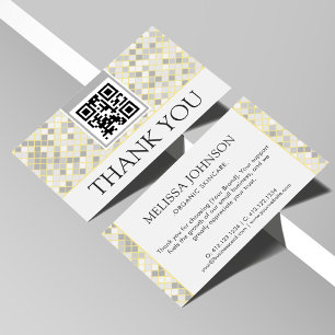 Modern Organic Botanical Business Thank You Card