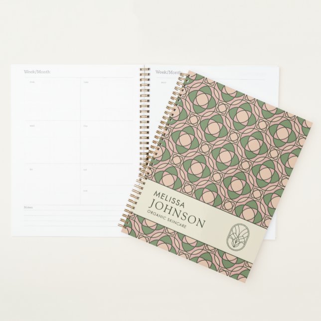 Modern Organic Botanical Floral Daily Planner (Display)