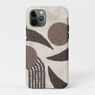 Modern Organic-Coffee Beans-Geometric- Neutral- iPhone 11 Pro Case