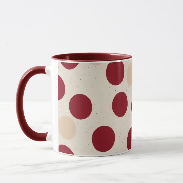 Modern Organic Dot Mug (Left)