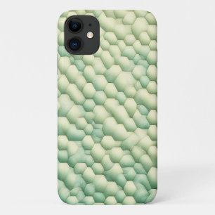 Modern Organic Geometric Hexagons - Elegant Mint & iPhone 11 Case