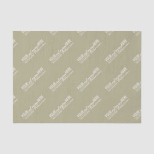 Modern Organic Sage Green Business Logo Tissue Paper