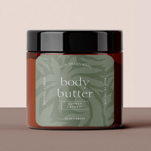 Modern Organic Skincare Sage Green Product Label