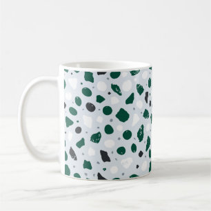 Modern Organic Terrazzo Abstract Stone Mosaic Coffee Mug
