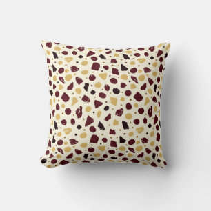 Modern Organic Terrazzo Abstract Stone Mosaic Cushion