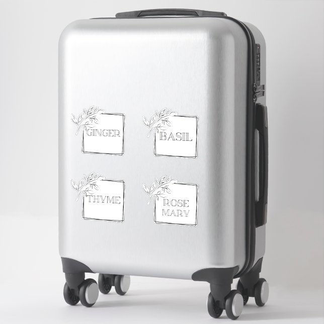Modern Organisation Labels  (Suitcase)